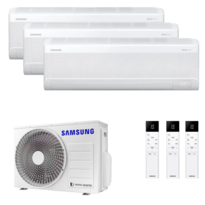 Climatiseur réversible Multi Split Samsung WindFree Comfort S2 9000+9000+12000 BTU [AJ052TXJ3KG/EU + 2 x AR60F09C1AWNEU+AR60F12C1AWNE – Image 1