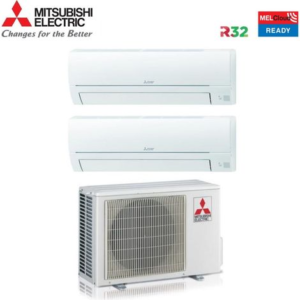 Climatiseur réversible Dual-Split MITSUBISHI MSZ-HR9000+12000 avec MXZ-2HA40VF R-32 Wi-Fi Optional 9+12 – Image 3