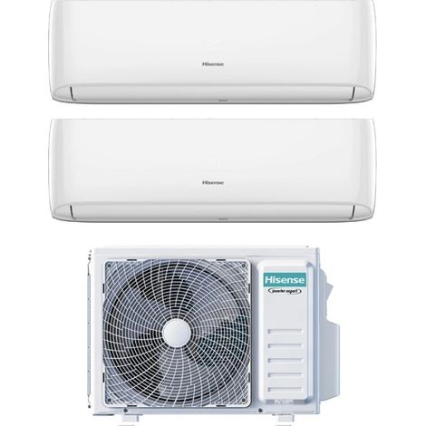 Climatiseur réversible Hisense HI-COMFORT 9+12 – 9000/12000 BTU – Wi-Fi intégré – Efficacité A++ – Dégivrage intelligent