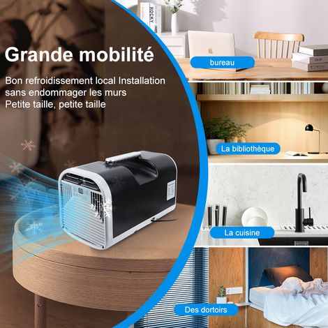 Gistuch – Climatiseur mobile silencieux 4500 BTU – Double onduleur 400W – Économie d'énergie – Télécommande – Refroidissement rapide pour espaces confinés - 4500BTU
