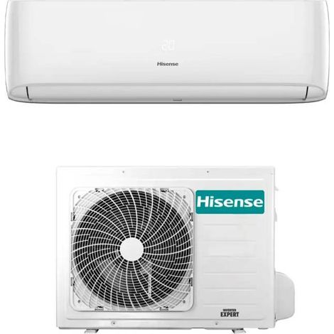 Hisense – Climatiseur réversible 12000 BTU – Inverter Wi-Fi R32 – Classe A++/A+ – Débit d'air 9,17 m³/min – Fonctionnement silencieux 19 dB(A)