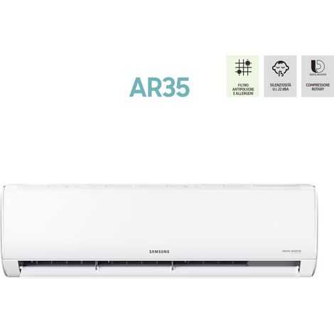 Samsung – Climatiseur réversible 9000 Btu FAR09ART – R32 – Classe A++ – Refroidissement rapide – Déshumidification 1L/h
