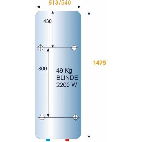 ATLANTIC - Chauffe-eau électrique Chaufféo blindé vertical mural standard 200L