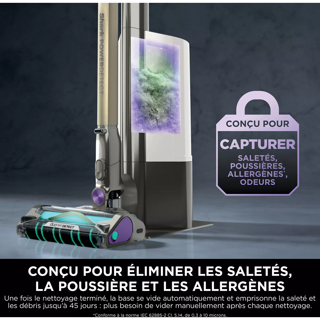 Aspirateur balai SHARK PowerDetect avec base de vidage automatique IP3251EUT – Image 4