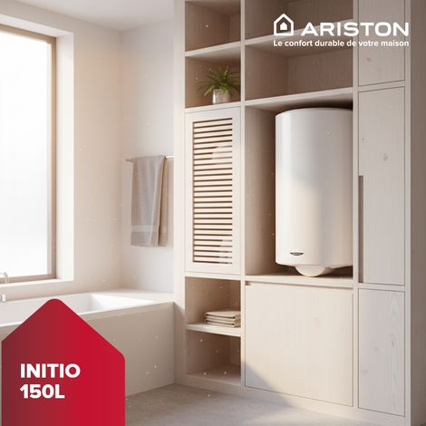 Chauffe-eau Electrique 150L Vertical, Ariston INITIO 560mm, Blindé, Thermoplongé