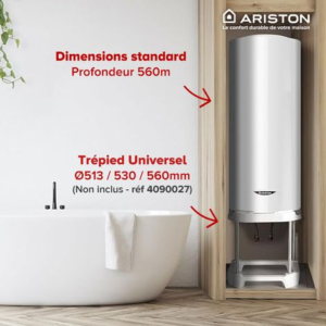 Chauffe-eau Electrique 150L Vertical, Ariston SAGEO 560mm, Steatite Anticalcaire – Image 2