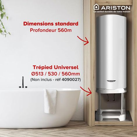 Chauffe-eau Electrique 150L Vertical, Ariston SAGEO 560mm, Steatite Anticalcaire