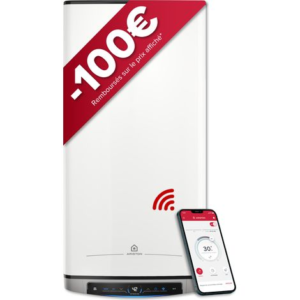 Chauffe-eau Electrique Plat Ariston VELIS DUNE DRY WIFI 80L Connecté, Anticalcaire & Multiposition – Image 1