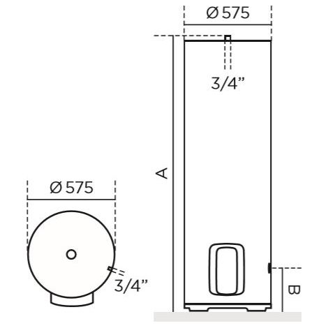 Chauffe-eau électrique Duralis ACI Hybride 300L stable - THERMOR