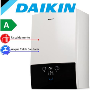 Daikin – Chaudière gaz à condensation murale 35 kW ultracompatte – Efficacité 108% – Production d'eau chaude instantanée – Installation simple – Image 1