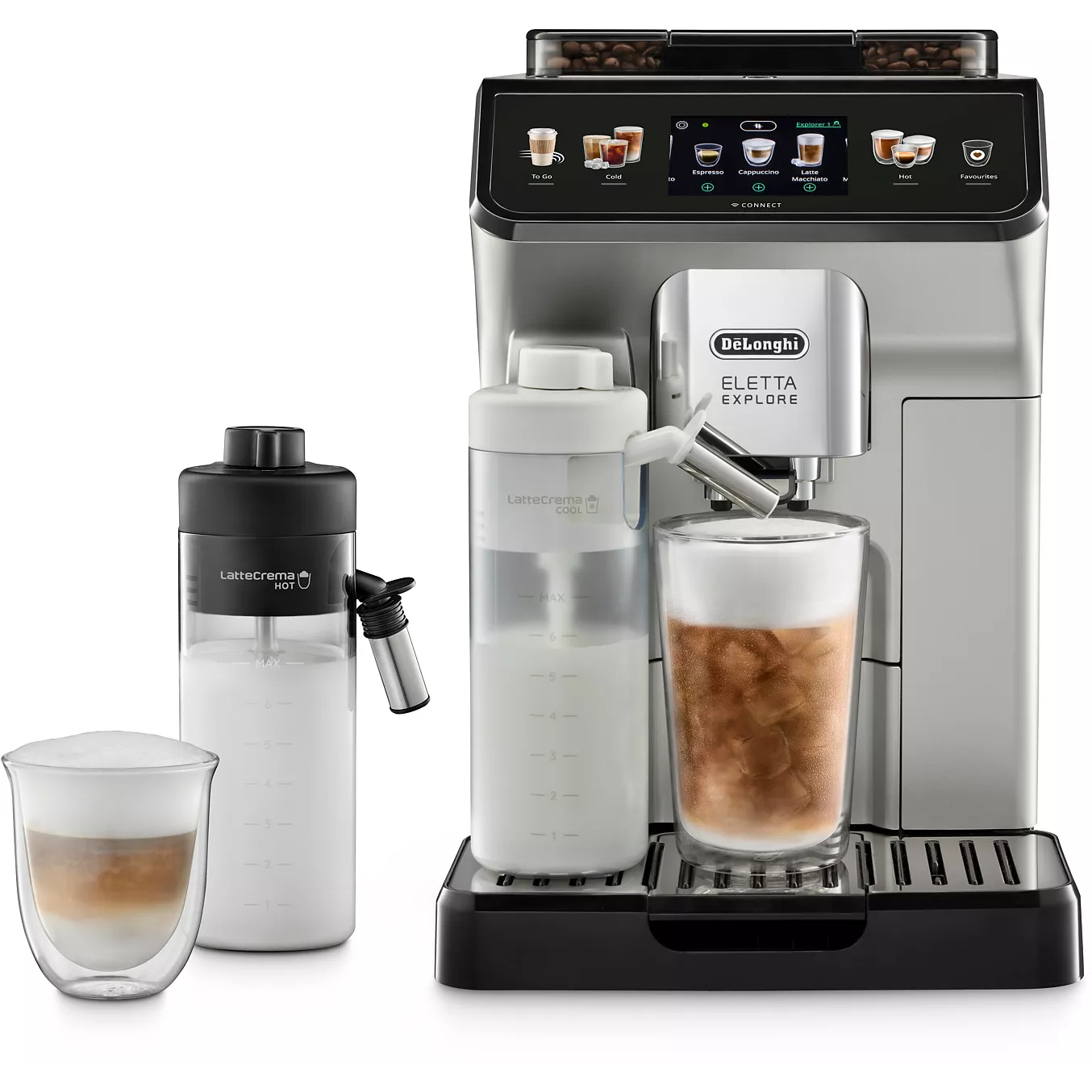 Expresso Broyeur DELONGHI ECAM450.65.S Eletta Explore Argent – Image 1