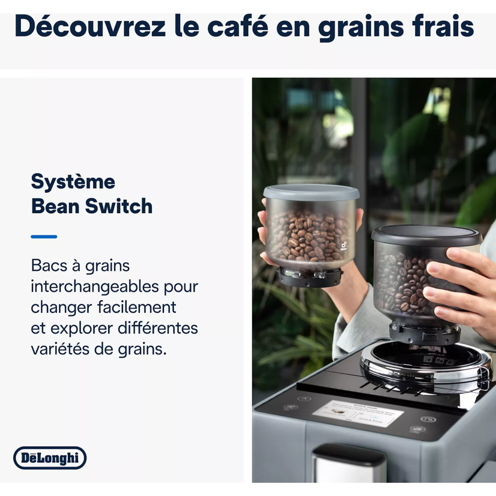 Expresso Broyeur DELONGHI FEB4455.G Rivelia Latte Gris
