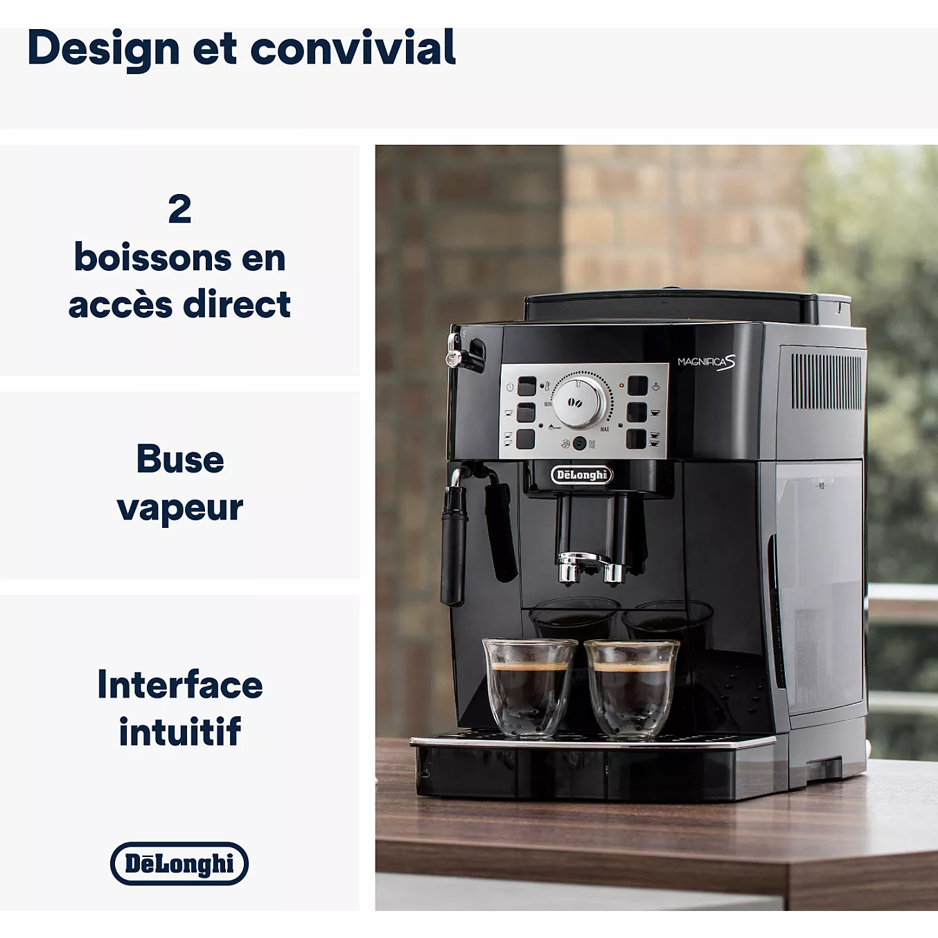 Expresso Broyeur DELONGHI Magnifica S ECAM 22.140.B noir – Image 6
