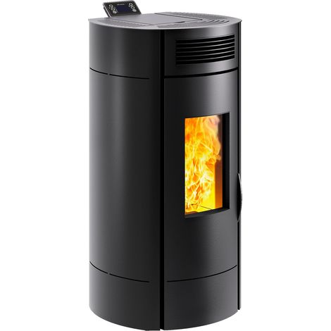 Invicta – Poêle à granulés étanche Lodi 8 Wi-Fi – 8 kW pour 30 à 100 m² – Rendement 89,5-94,4% – Flamme verte 7 étoiles – Installation conforme RT2012