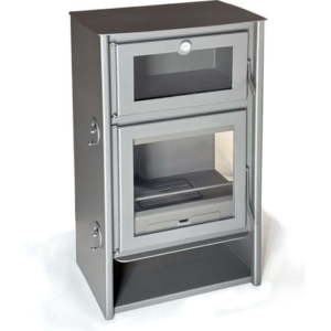 Juan Panadero – Poêle à bois 11 kW avec four – Rendement 85 % – Triple combustion – Sortie de fumée 150 mm – Volume de chauffage 320 m3 – Image 2