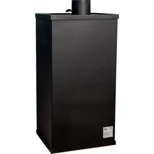 Prity – Poêle à bois avec four 12 kW – Sortie de fumée supérieure – Chambre de combustion en briques réfractaires – Dimensions 490x460x930 mm – Image 4