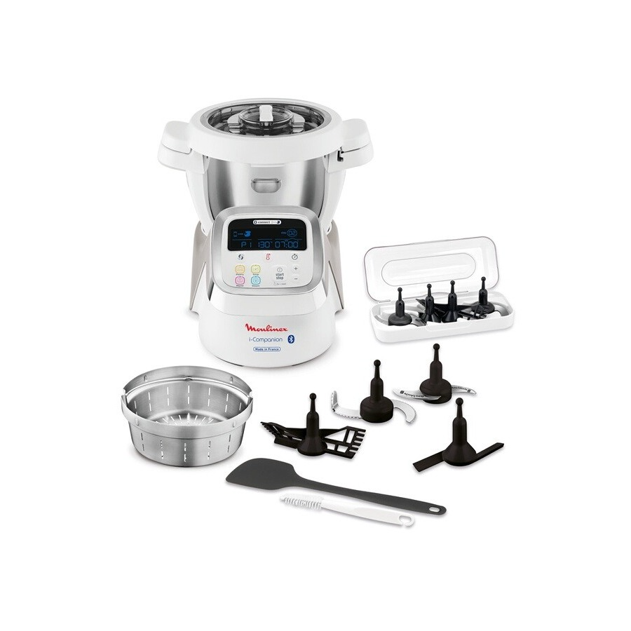 Robot cuiseur multifonction Moulinex i-Companion HF900110 – Connecté, 4,5 L, 1550 W