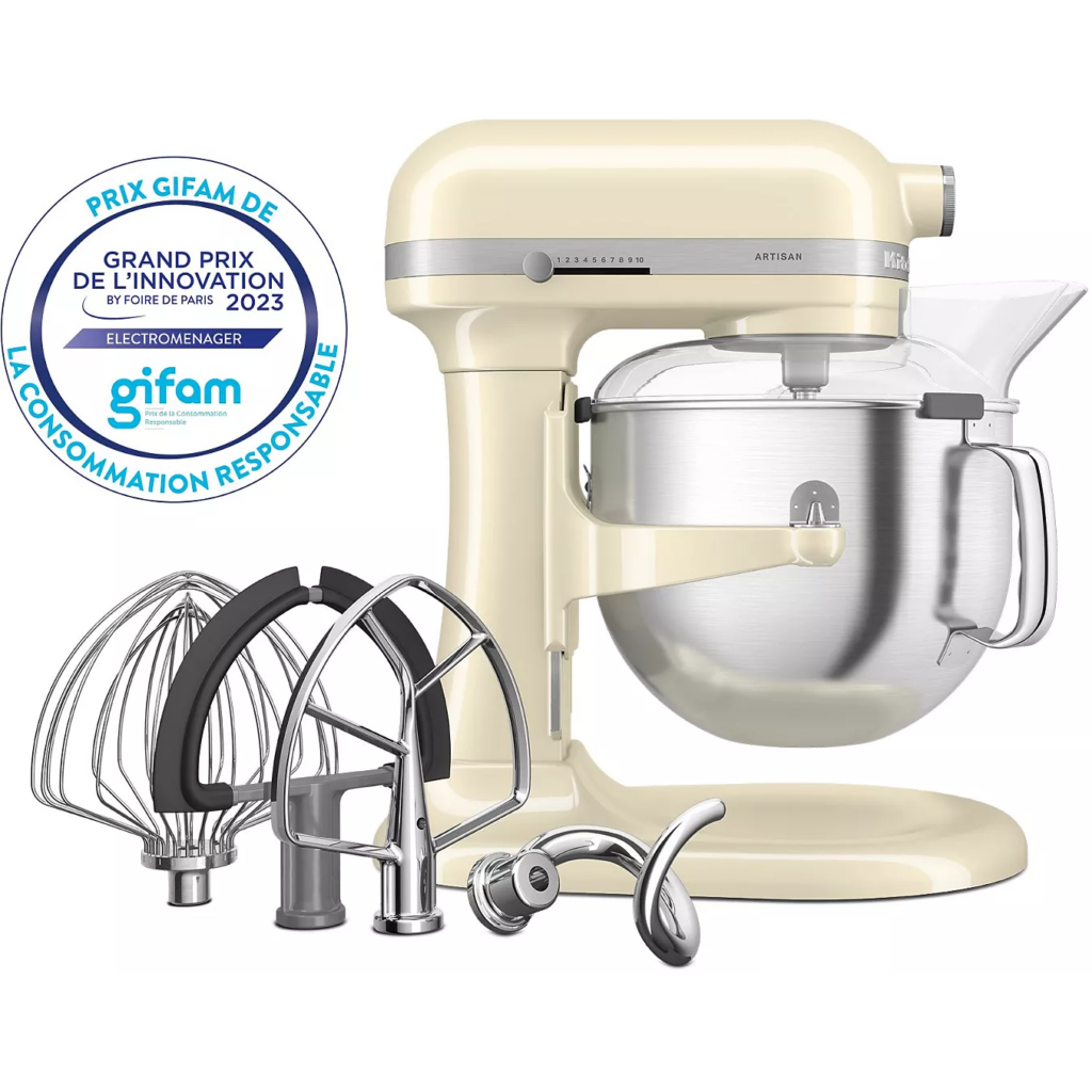 Robot pâtissier KITCHENAID 5KSM70SHXEAC à bol relevable 6.6L Crème